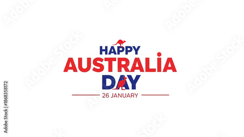 Happy Australia Day - 26 January Celebration Design