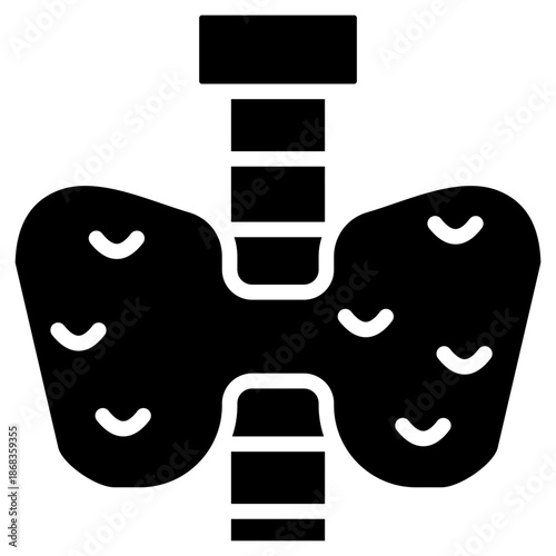 Endocrinology glyph icon