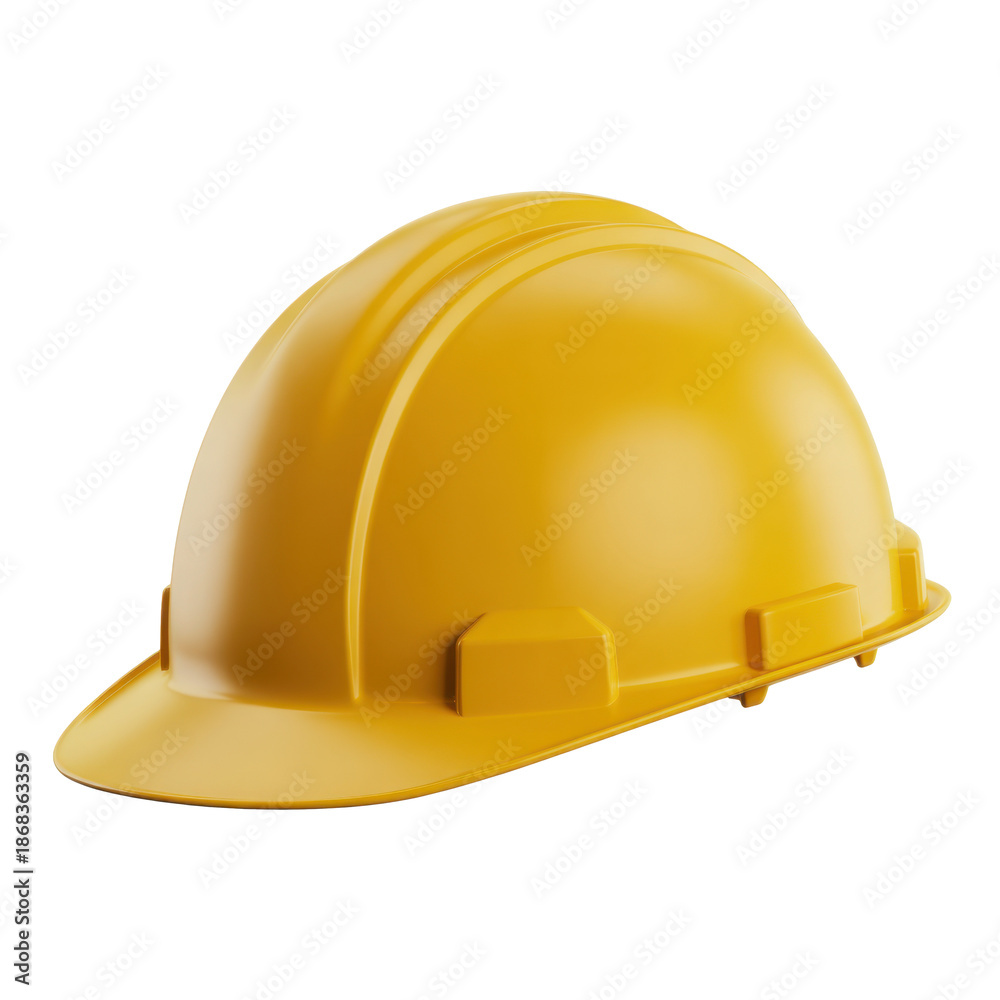 Fototapeta premium Yellow construction hard hat