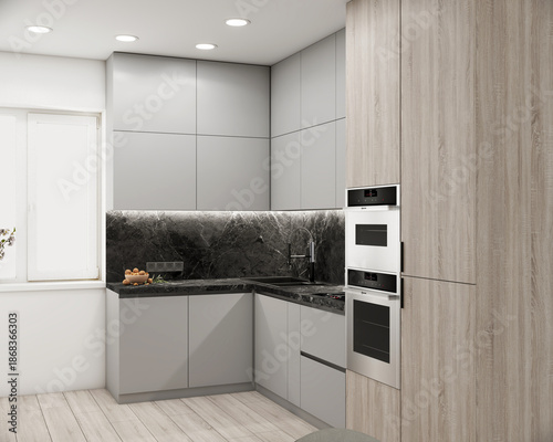 Wallpaper Mural modern kitchen interior Torontodigital.ca