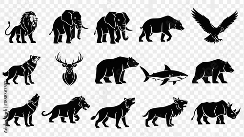 Wild Animal Silhouettes Collection