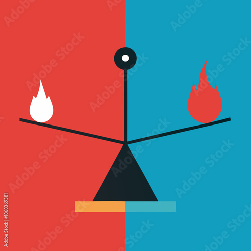 Burnout vs Balance Split Concept