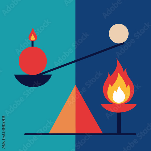 Burnout vs Balance Split Concept