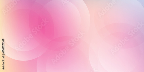 Pastel Pink Abstract Background With Soft Gradients And Circles For Calm, Romantic Mood