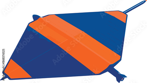 Dreidel game toy for Hanukkah celebration isolated