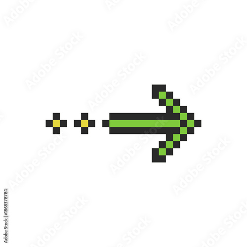 arrow next sign pixel art for your needs