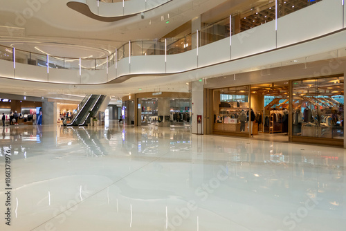 Interior space of department store	