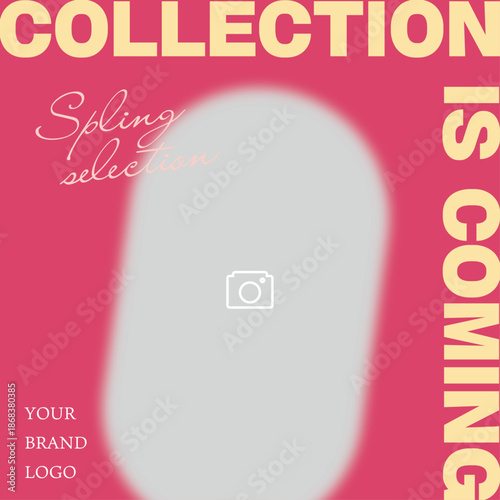 春 シンプル SNS フレーム