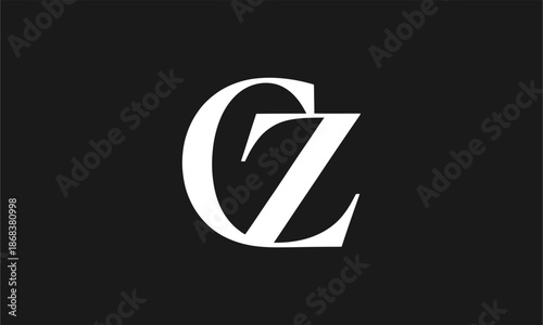 Free Download CZ Letter Logo Vector Illustration , Initial CZ Abstract Logo Design - GFXLoad