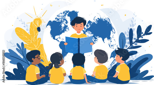 Financial Freedom Education Illustration for Universal Access