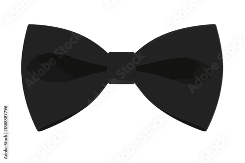 Black Bow Tie Isolated