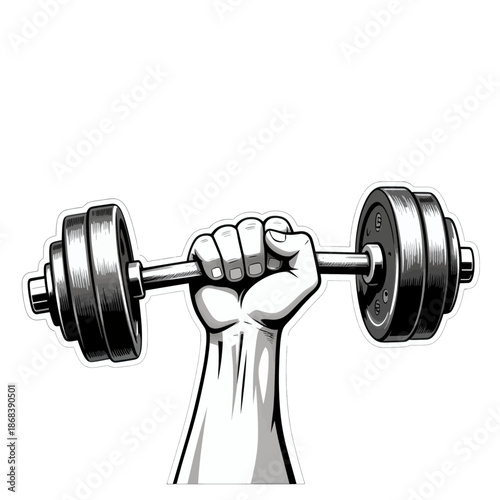 Hand Holding a Dumbbell in Strength Training