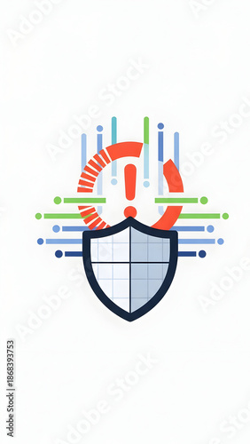 Cybersecurity Shield Protection Data Safety Concept.