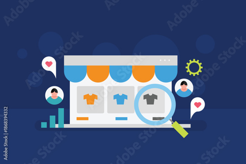 Business making huge ecommerce sales through search engine marketing and social media ad campaign,