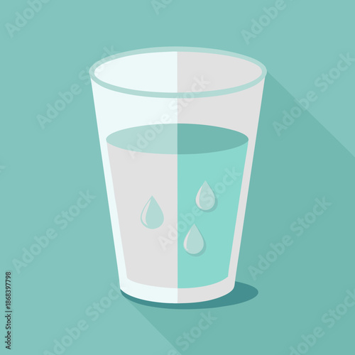 “Clean drinking water concept, clear glass of water with water droplets, natural daylight, soft background, minimal composition, realistic photography, Adobe Stock style