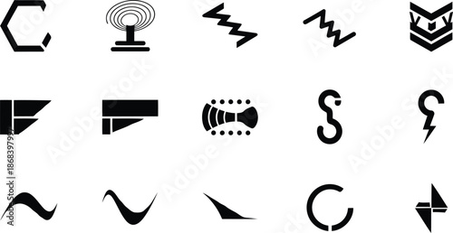 Modern business and finance icons set