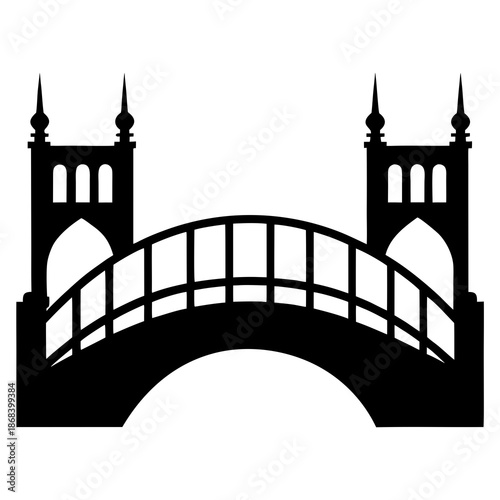 Historic gothic bridge