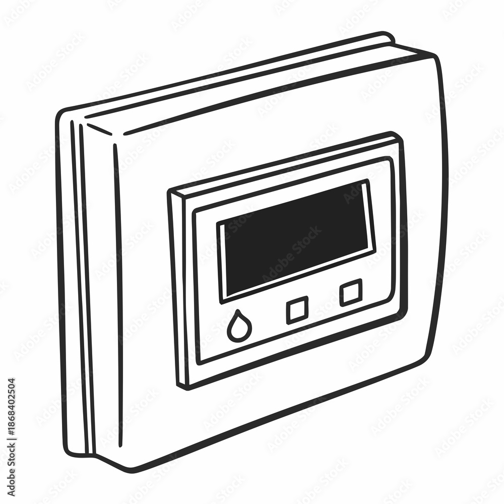 Fototapeta premium vector illustration of a computer