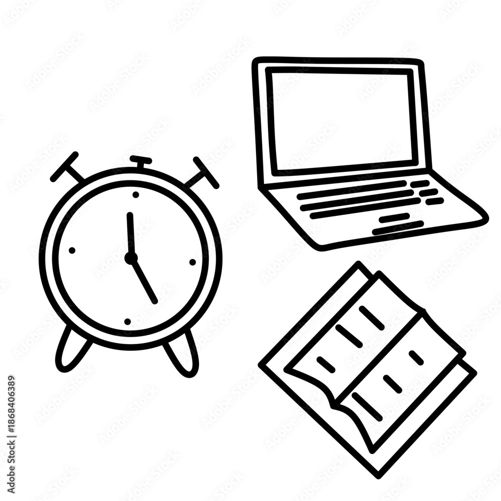 Fototapeta premium Simple Daily Routine, Focused Living