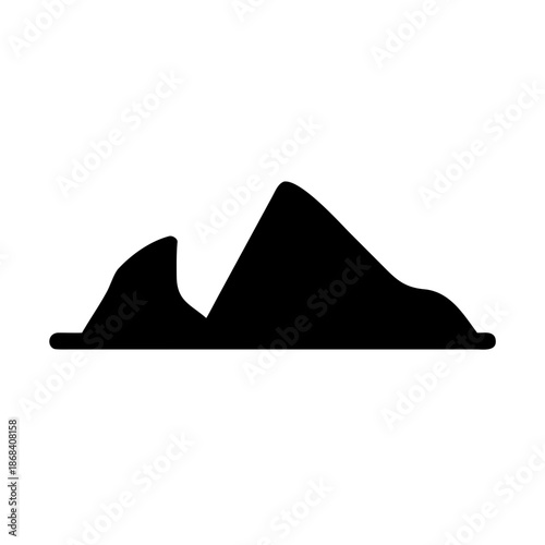 Mountain landscape silhouette
