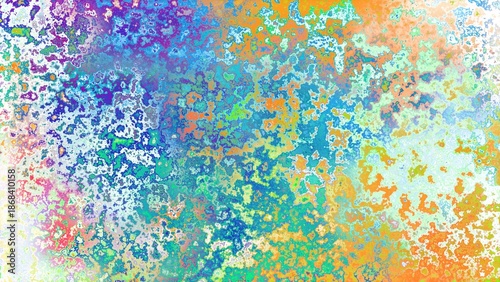 Abstract rust-like organic texture with vibrant marbled colors, corroded metal surface effect and expressive chaotic pattern