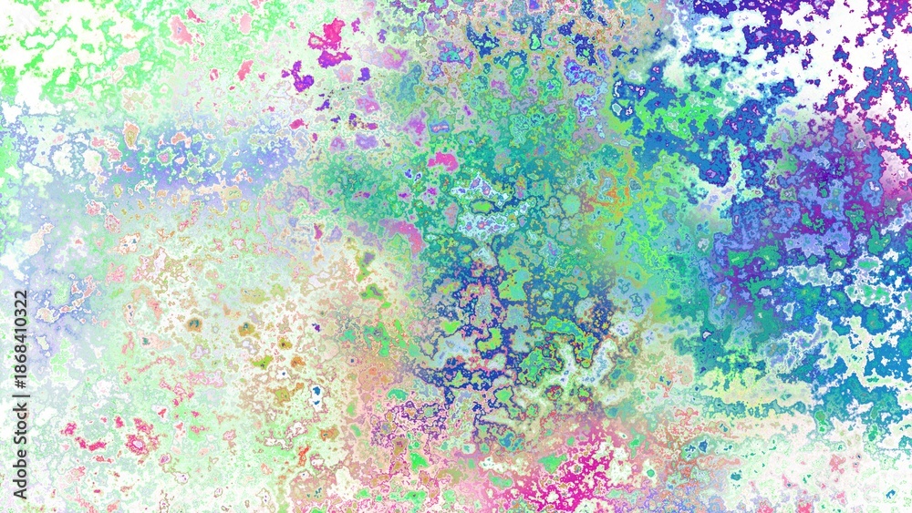 Fototapeta premium Abstract rust-like organic texture with vibrant marbled colors, corroded metal surface effect and expressive chaotic pattern