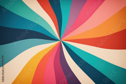 Colorful spiral pattern with multiple shades creating a dynamic effect in a design setting
