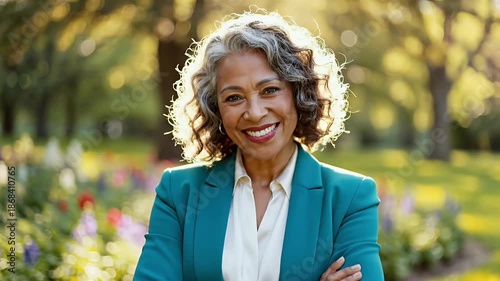 Confident Senior Woman Business Leader Portrait Success Empowerment Diversity Inclusion Mature Professional Executive Lifestyle Happy Smiling Positive Role Model Stock Video Footage