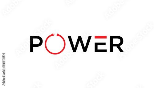 Modern logo design vector icon template. power energy logo design. Vector illustration power typography and thunder.