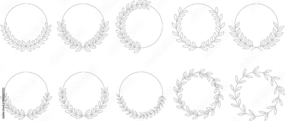 Obraz premium Laurel Wreath Frames Collection