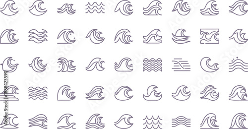 Ocean Wave Icons