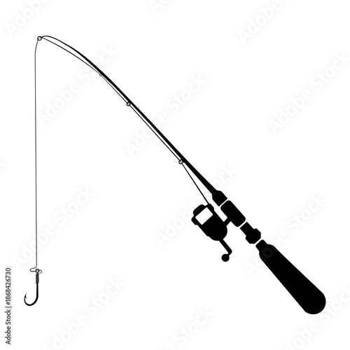 fishing rod with a hook