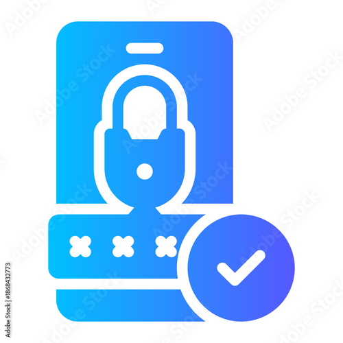 pin code gradient icon