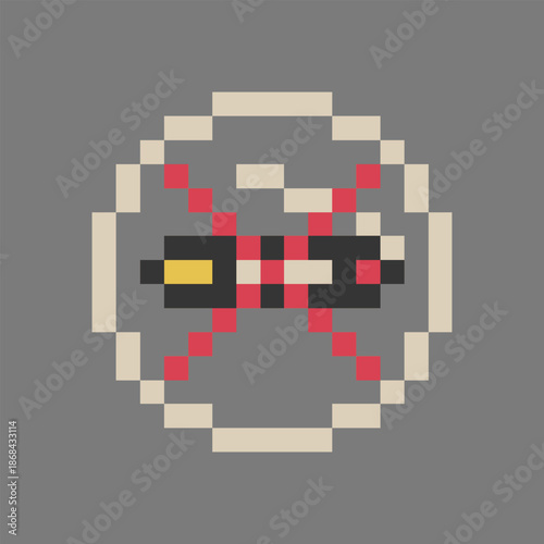 no smoking icon pixel art