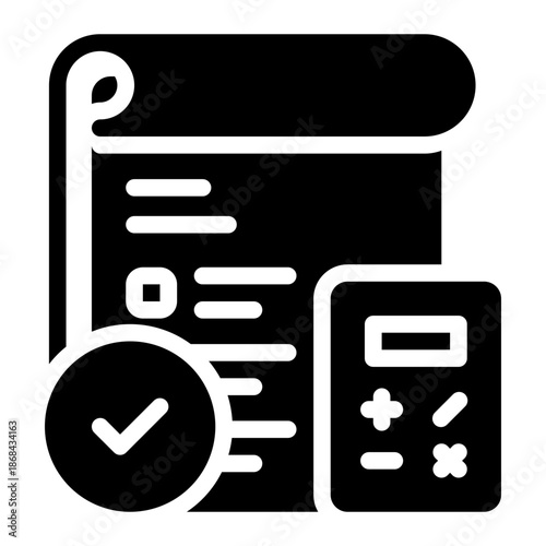 calculating glyph icon