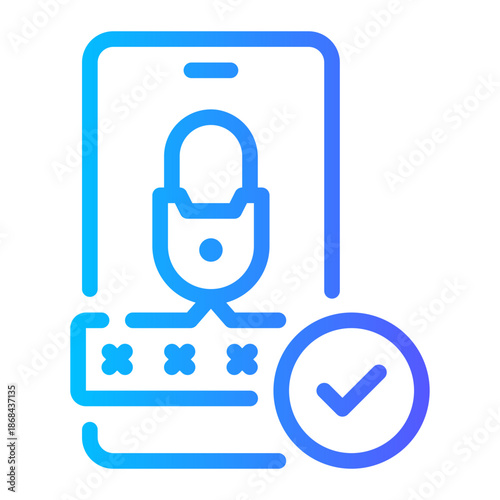 pin code gradient icon