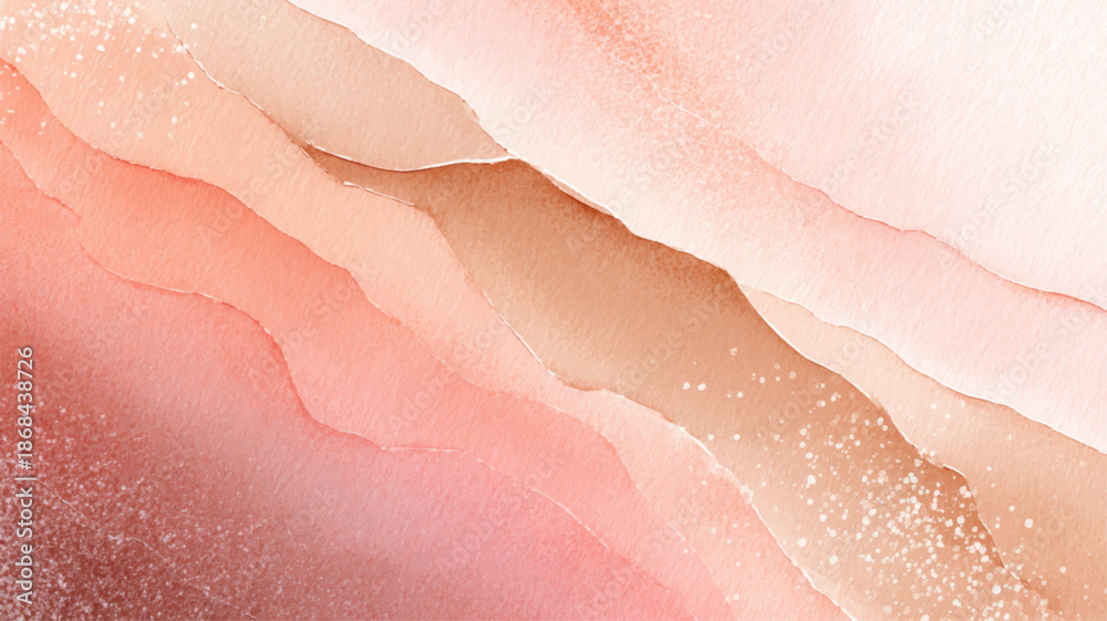 Fototapeta premium Soft Abstract Watercolor Skin Layers Background for Dermatology, Cosmetic Medicine, Wellness Clinics, and Calm Healthcare Website Design