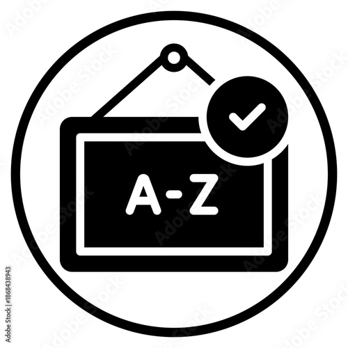 alphabet glyph icon