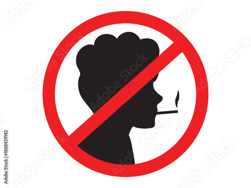 Do Not Smoke Sign Icon Illustration Background 
