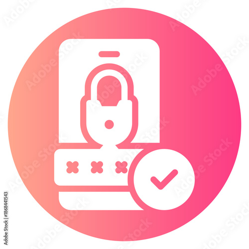 pin code gradient icon