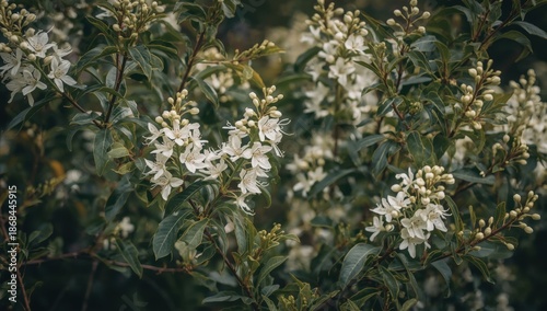 laurel blossoms among lovely stems