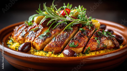 Chicken tajine with olives ...