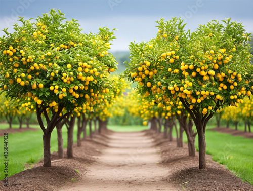 Citrus farm orchard
