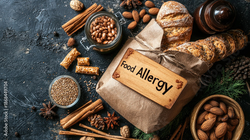 "Food Allergy" label on a r...