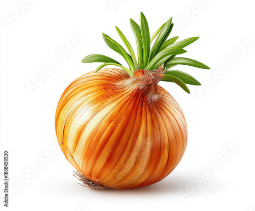 Onion isolated on white