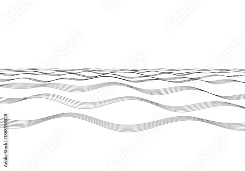Black and white wavy lines on a with a subtle gradient effect