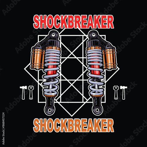 Motorcycle Shock Absorber Mechanic Design