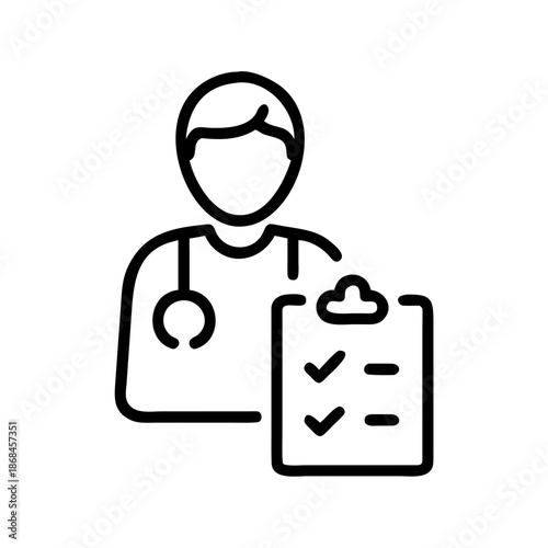 Appointment line icon, black outline meeting and booking symbol