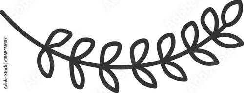 Laurel Branch Curve Scandi Doodle