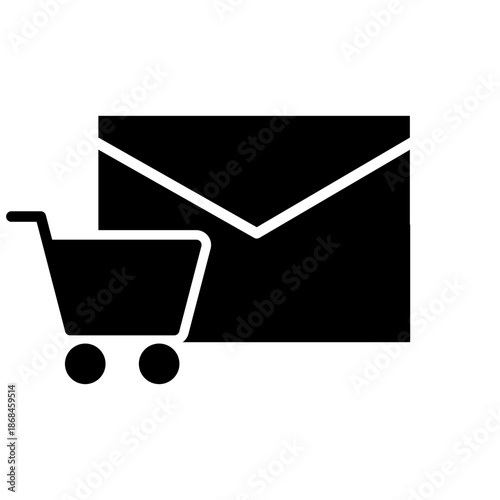 Shopping icon vector. Online shopping Illustration sign. Purchases symbol. Sale logo.